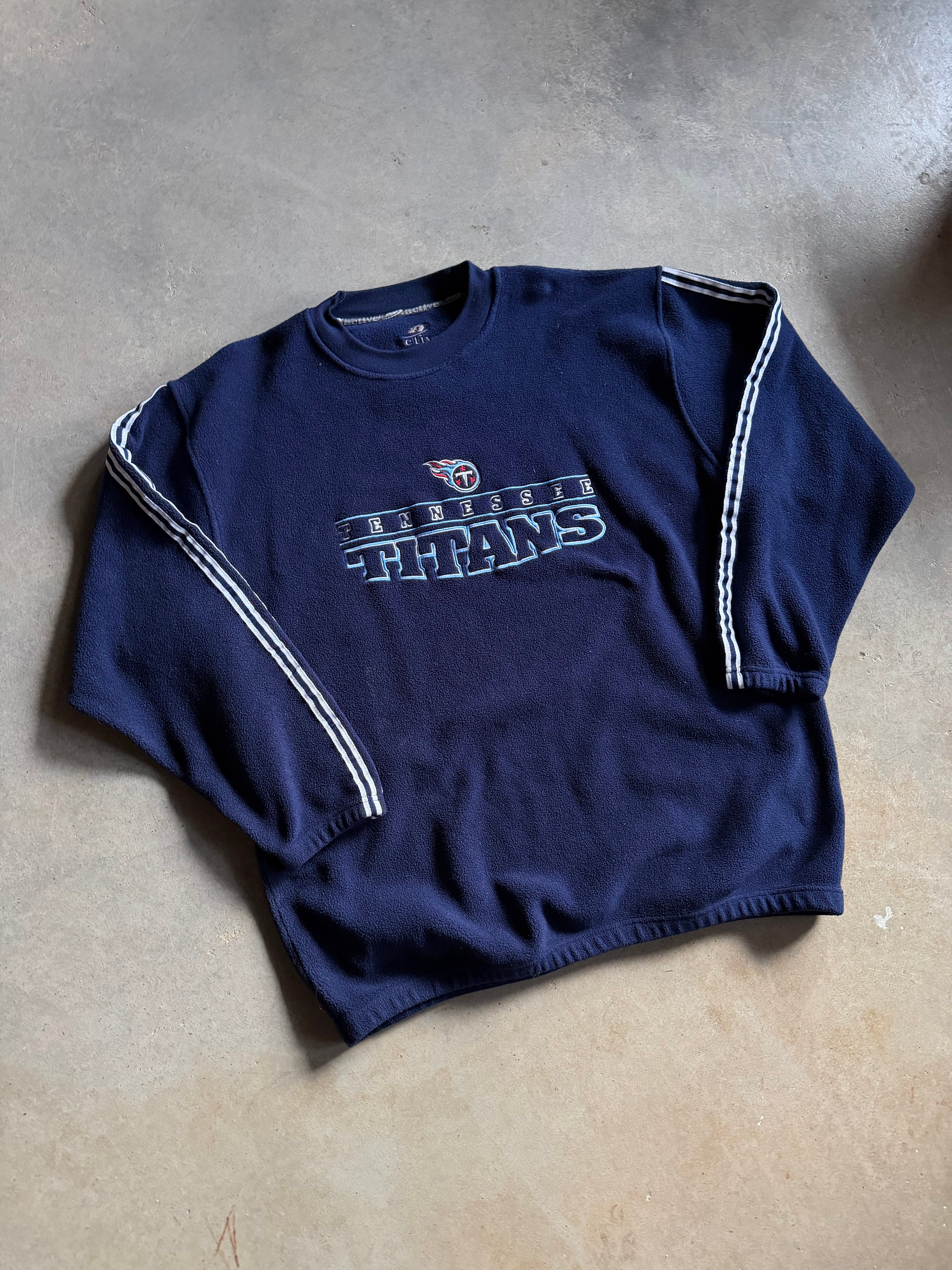 VTG Tennessee Titans Fleece Pullover Sweater Sz XL/2XL