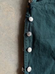 VTG Wrangler Green Custom Button Pants Sz 32x32
