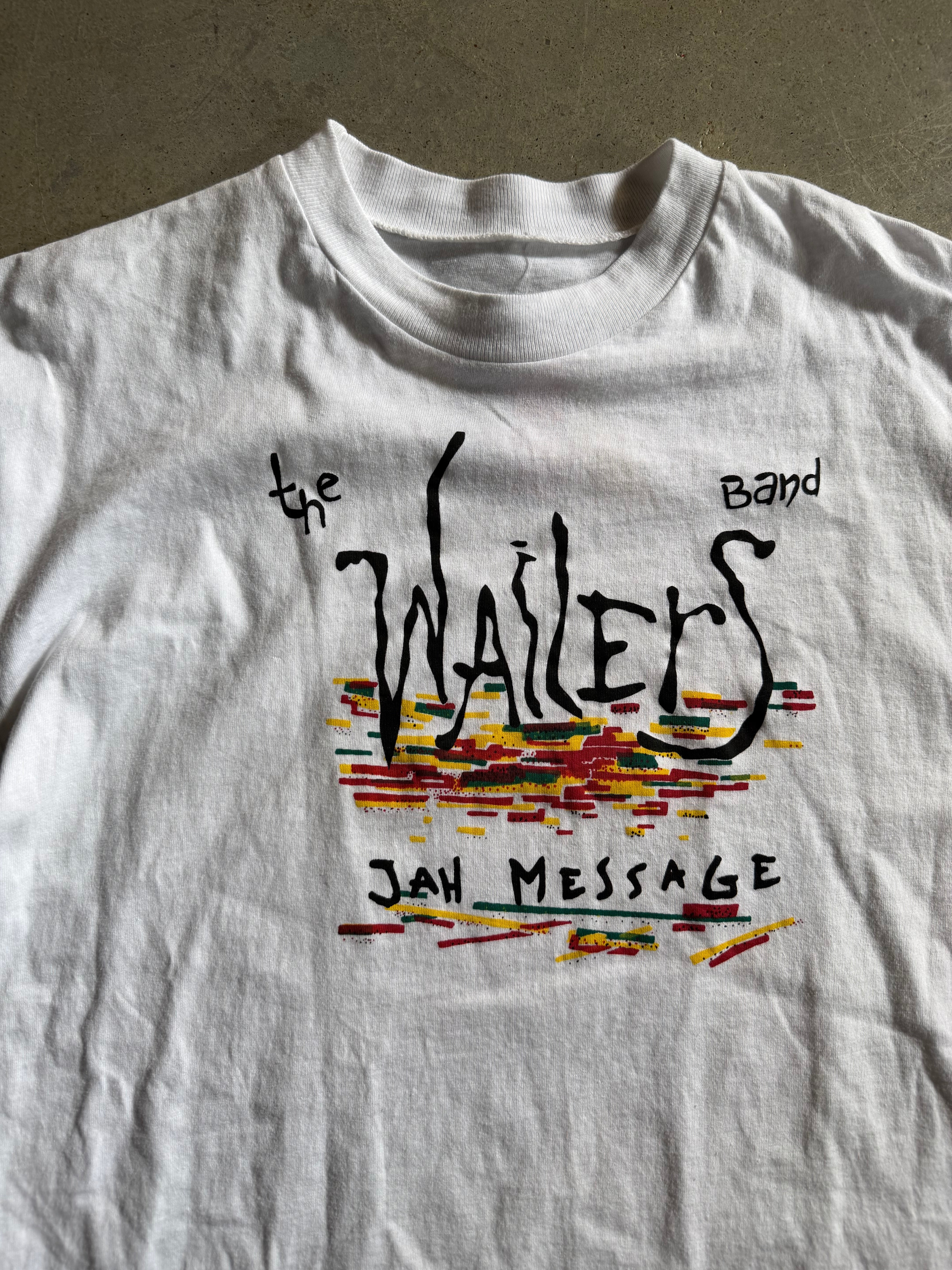VTG The Wailers Band Jah Message Tee Sz M