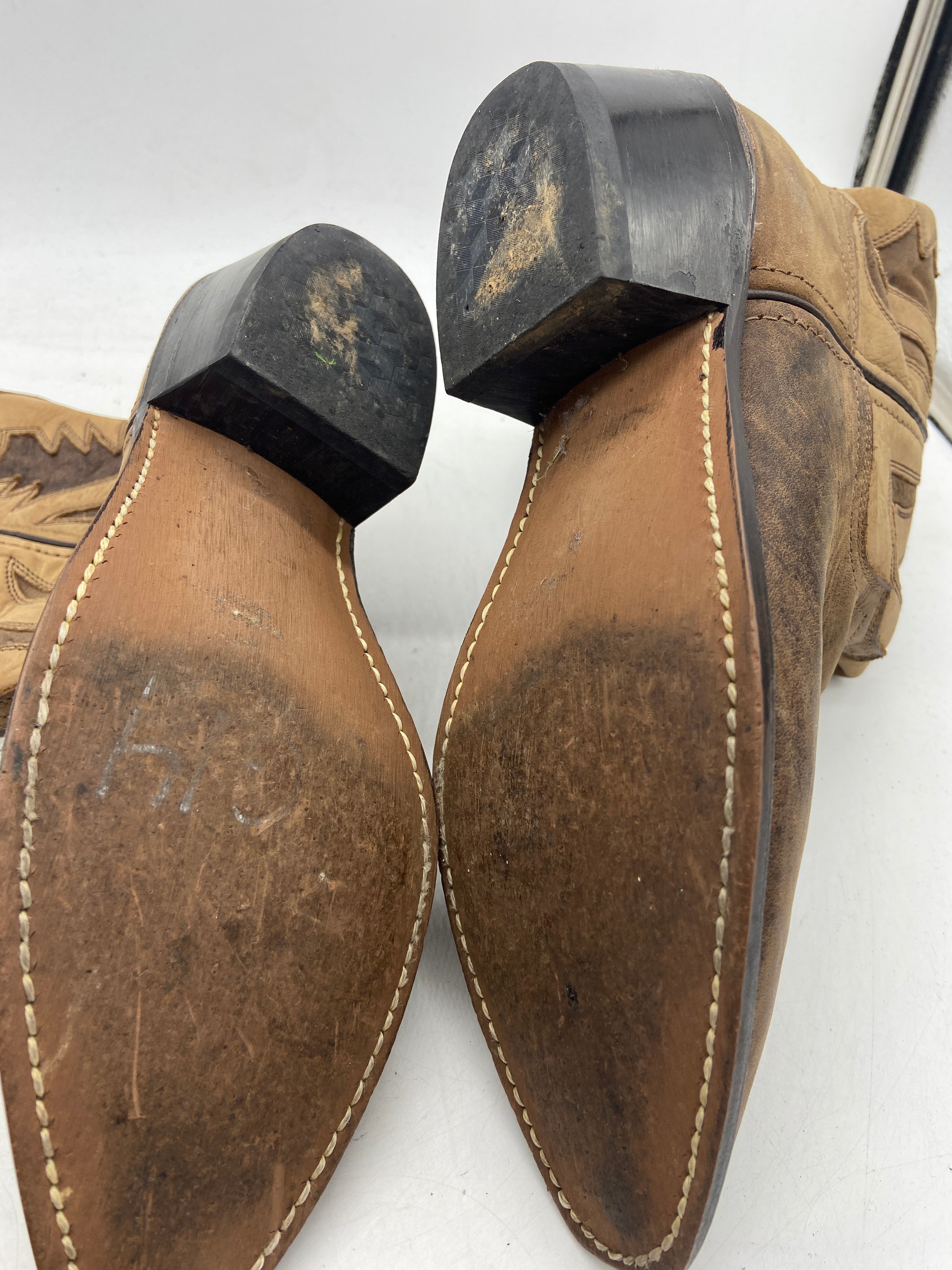 Soft Leather Paneled Cowboy Boots Sz 6.5M/8W
