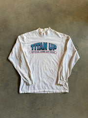VTG Tennessee Titans Up Mock Up Ls Tee Sz M