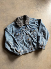VTG Karen Kane Blue Jean Denim Jacket Sz M/L