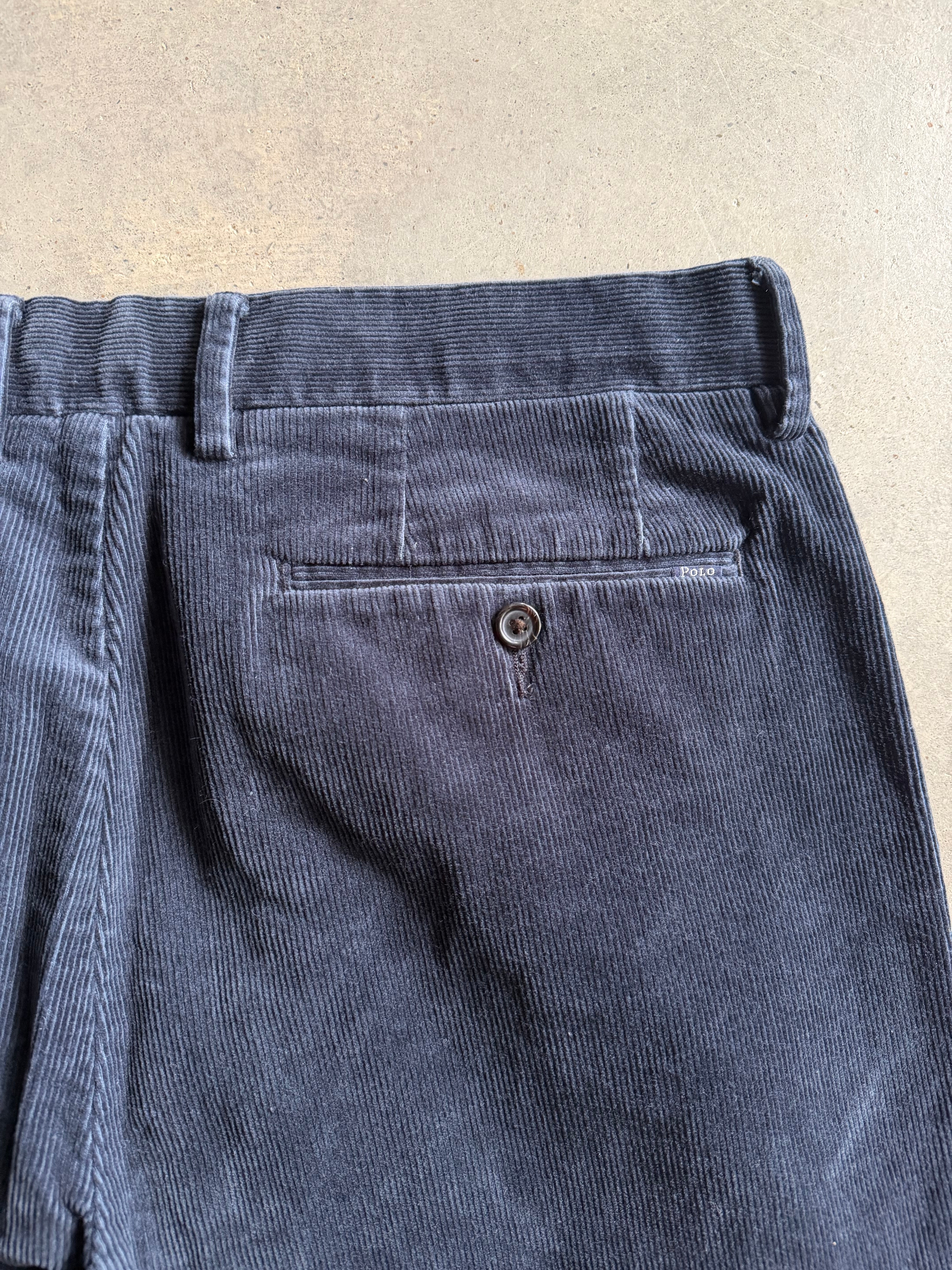 Polo Ralph Lauren Navy Blue Corduroy Pants Sz 34x30