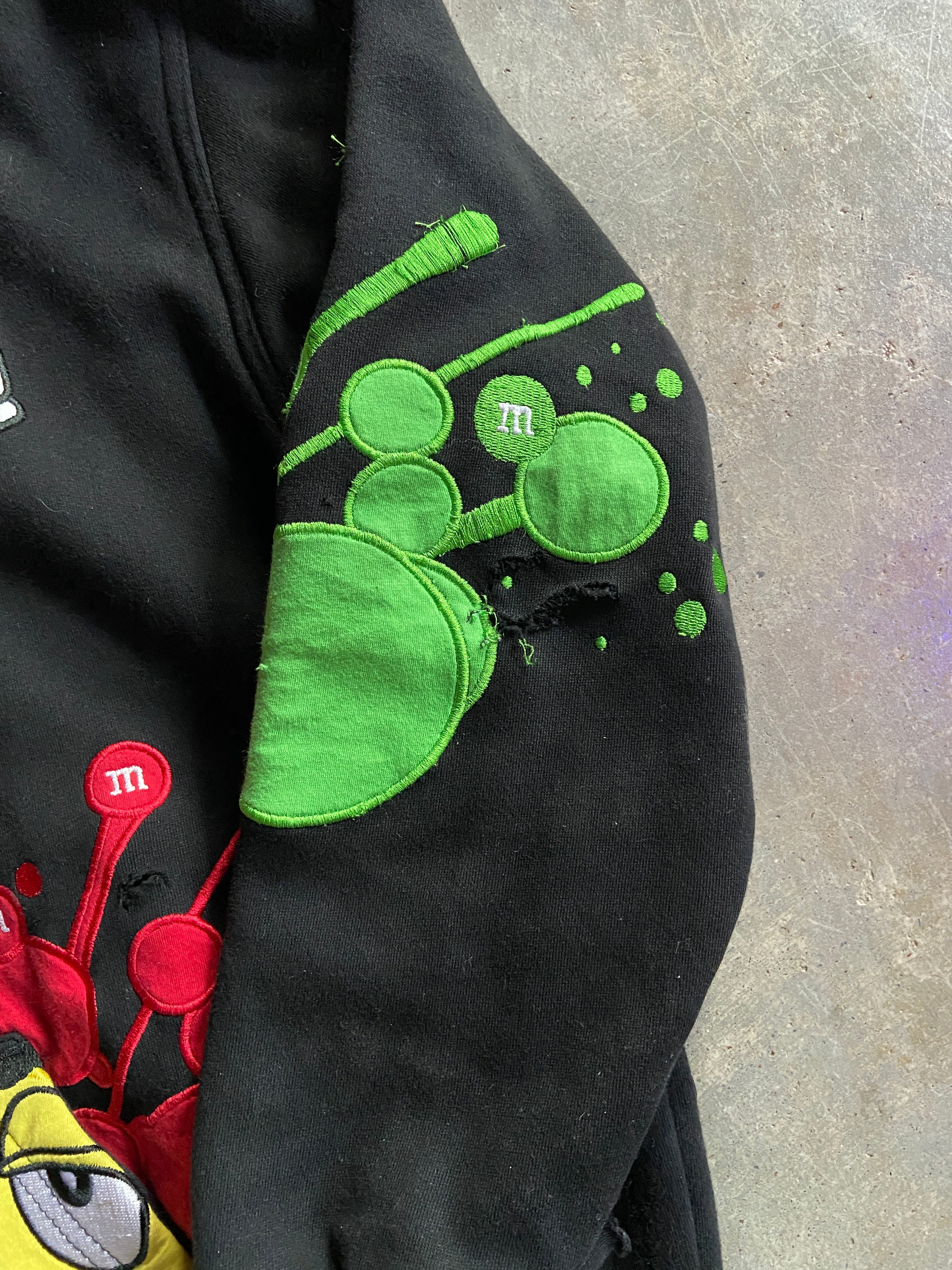 Y2K M&M JH Design Zip Up Hoodie Sz M/L