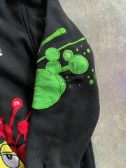 Y2K M&M JH Design Zip Up Hoodie Sz M/L