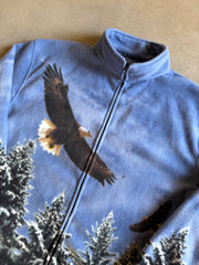 VTG Trail Crest Birds Fleece Jacket Sz XL