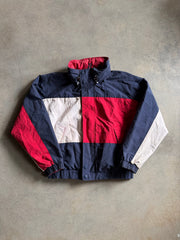 VTG Tommy Hilfiger Big Flag Logo Jacket Sz L