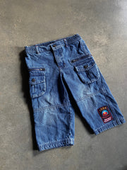 Y2K Sesame Street Elmo Cargo Jeans Sz 2T