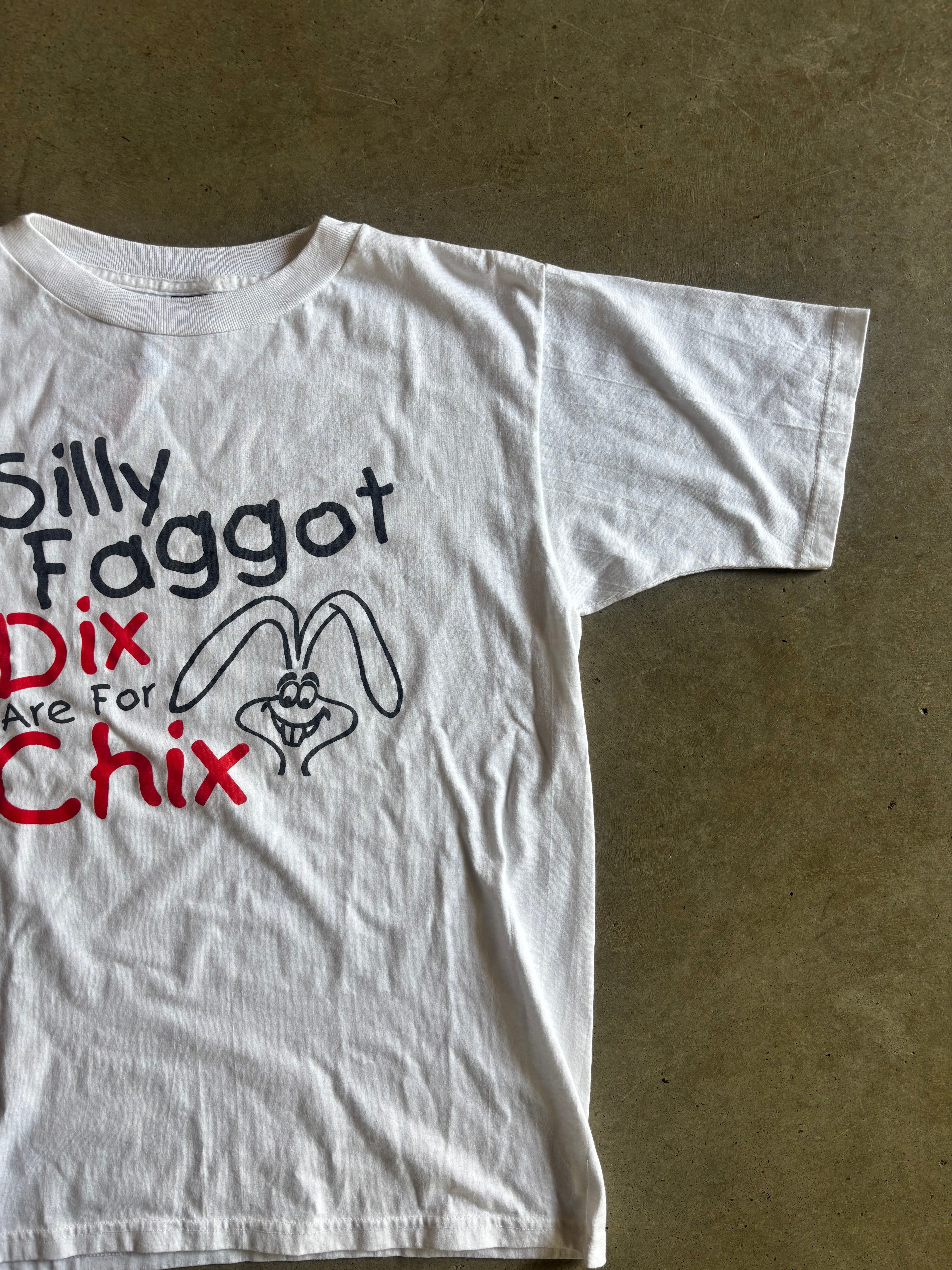 VTG Trix Bootleg "Dix are for Chix" Tee Sz L