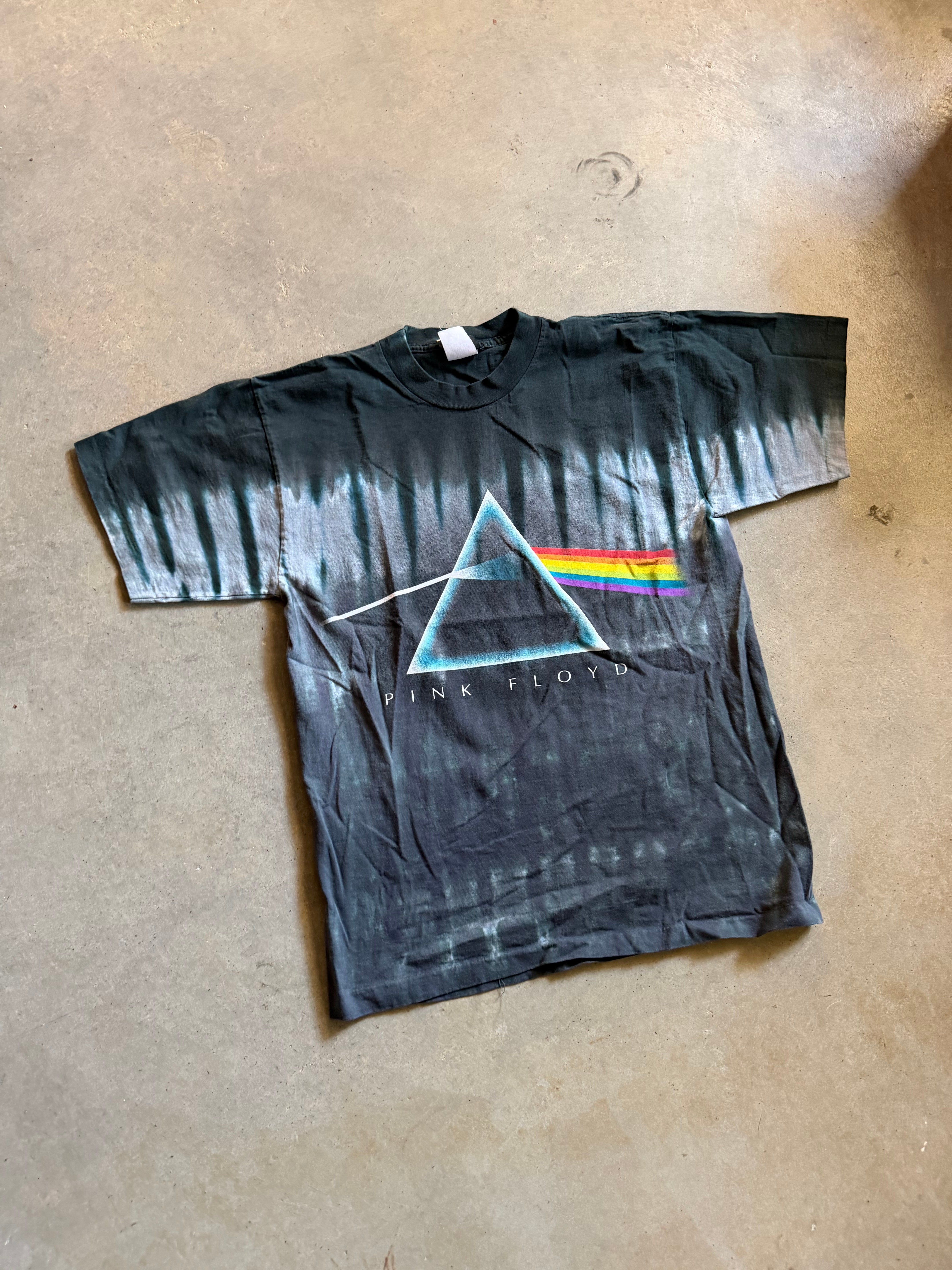 Y2K Pink Floyd Liquid Blue Tee Sz M