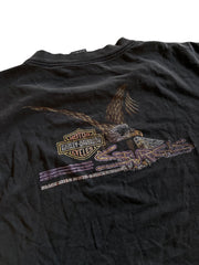 VTG Thrashed Harley Davidson Black Hills Tee Sz XL