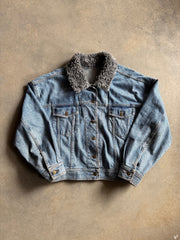 VTG Karen Kane Blue Jean Denim Jacket Sz M/L