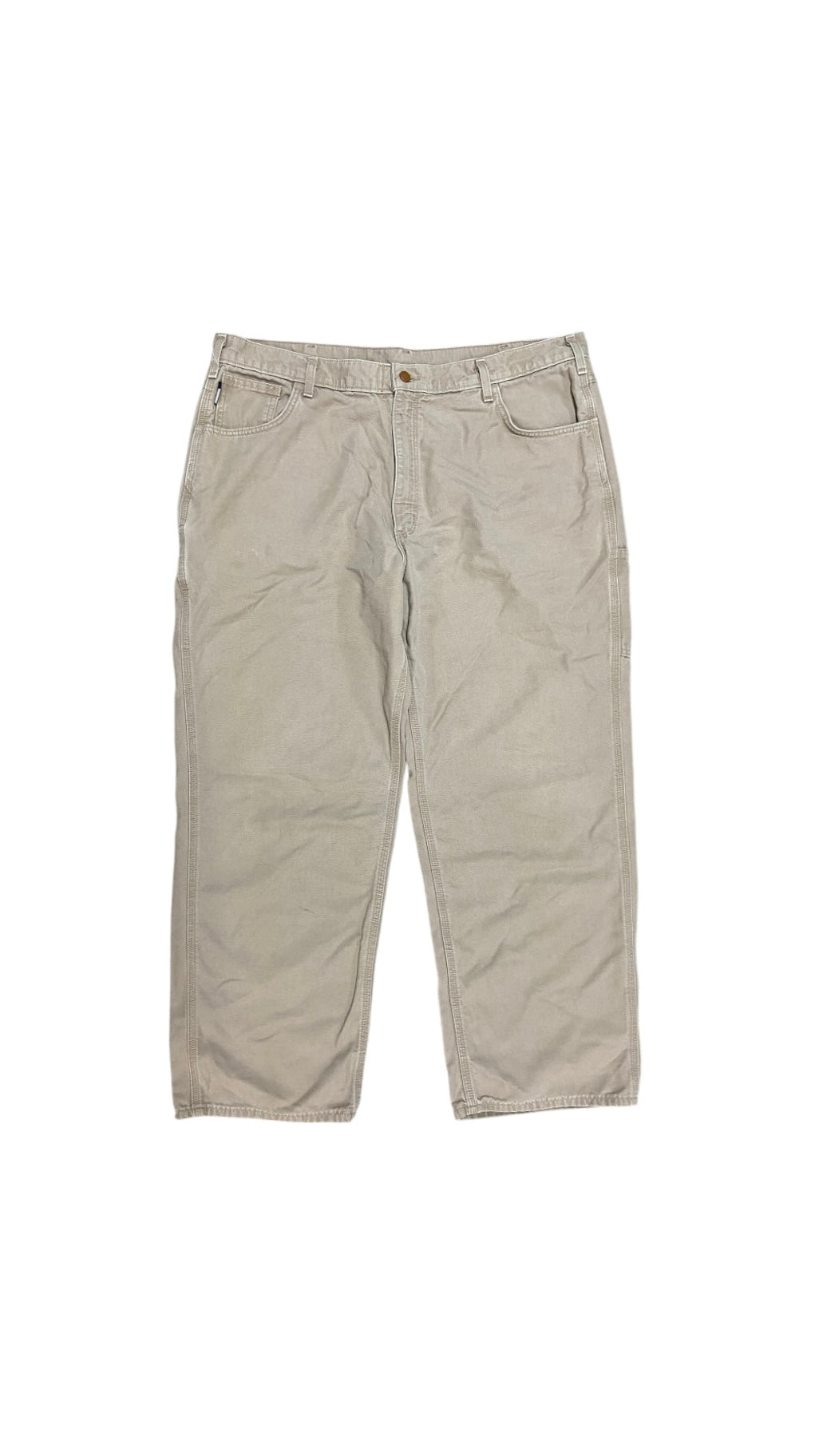 Y2K Carhartt Tan Fire Resistance Work Pants Sz 40x32