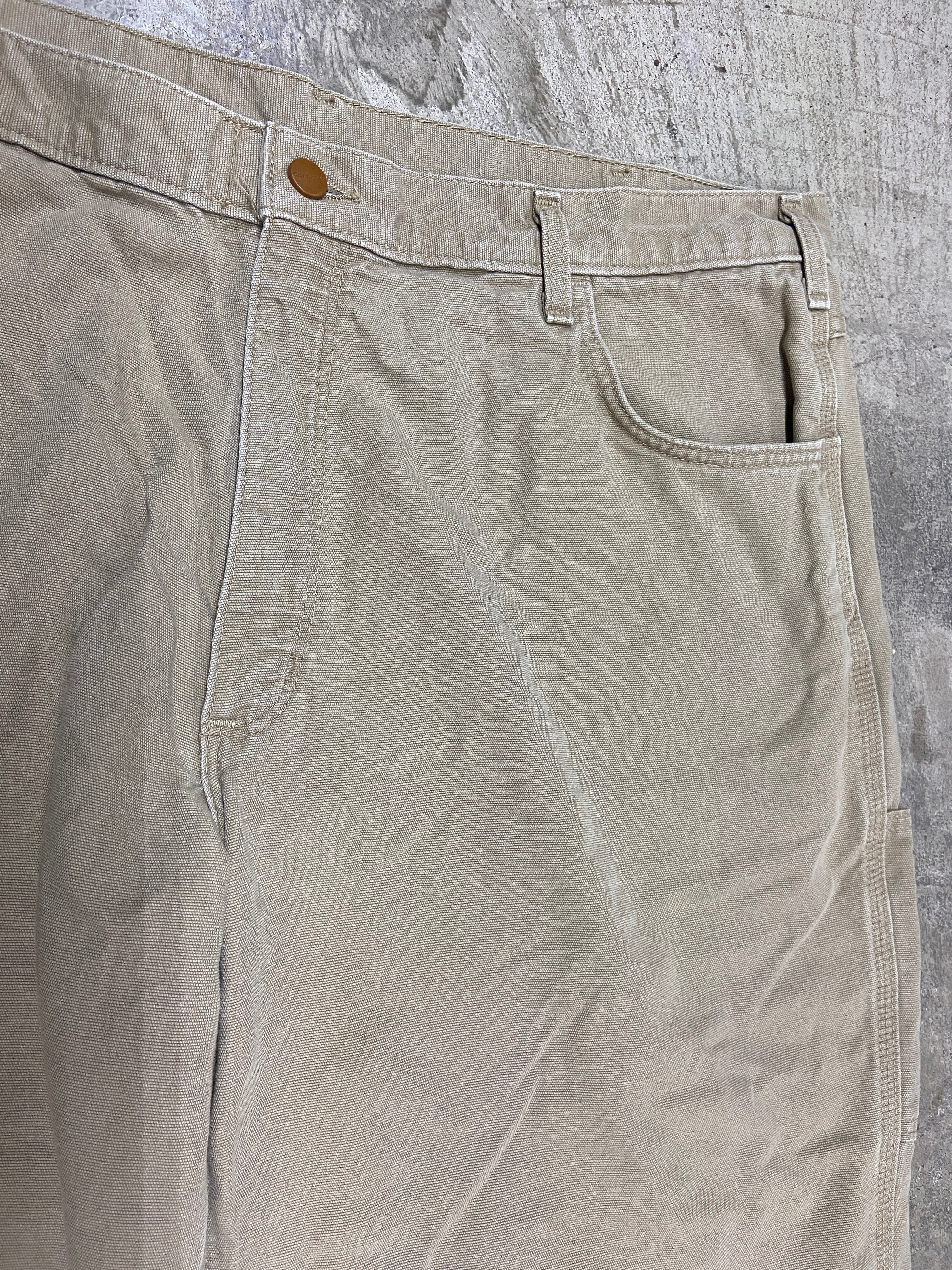 Y2K Carhartt Tan Fire Resistance Work Pants Sz 40x32