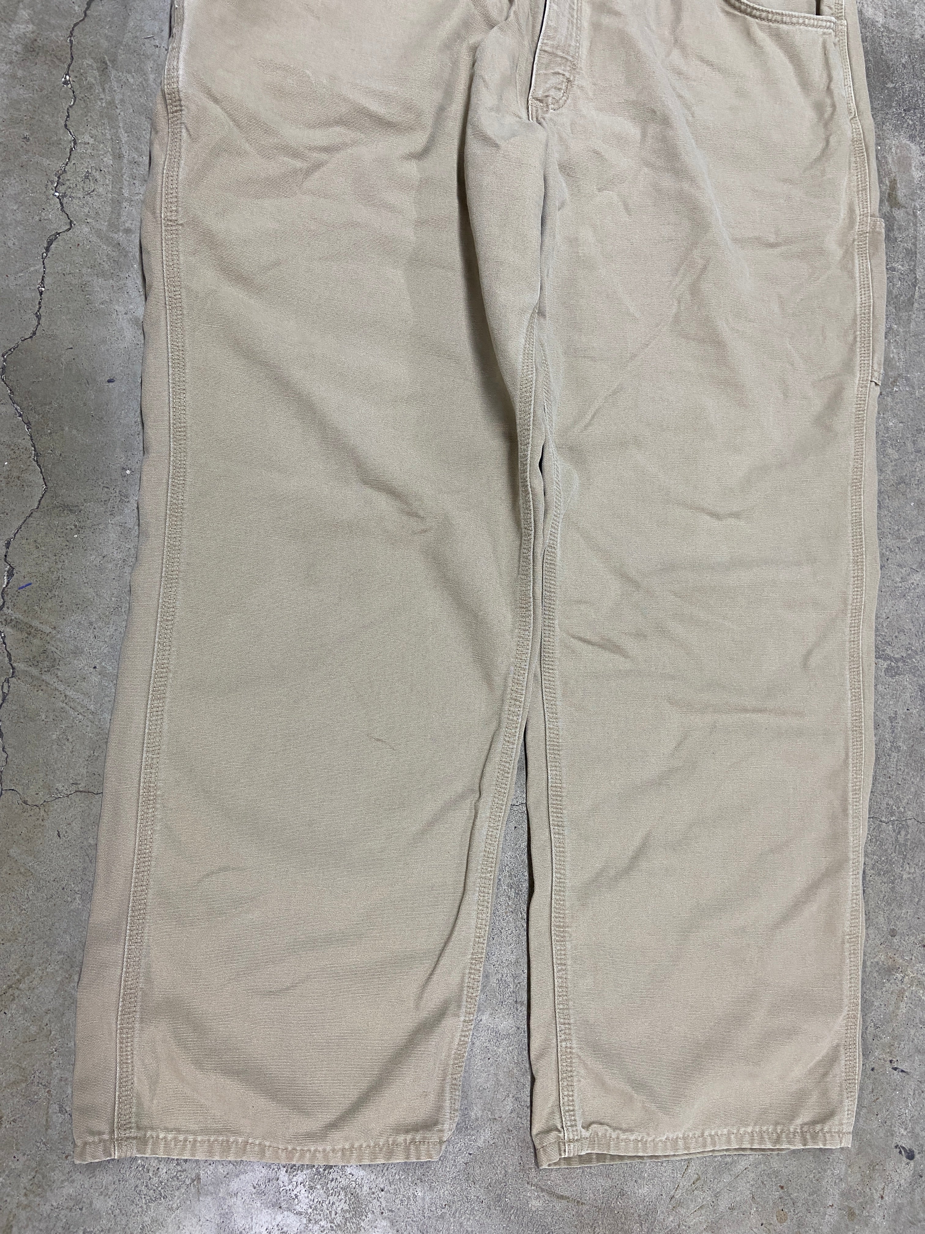 Y2K Carhartt Tan Fire Resistance Work Pants Sz 40x32