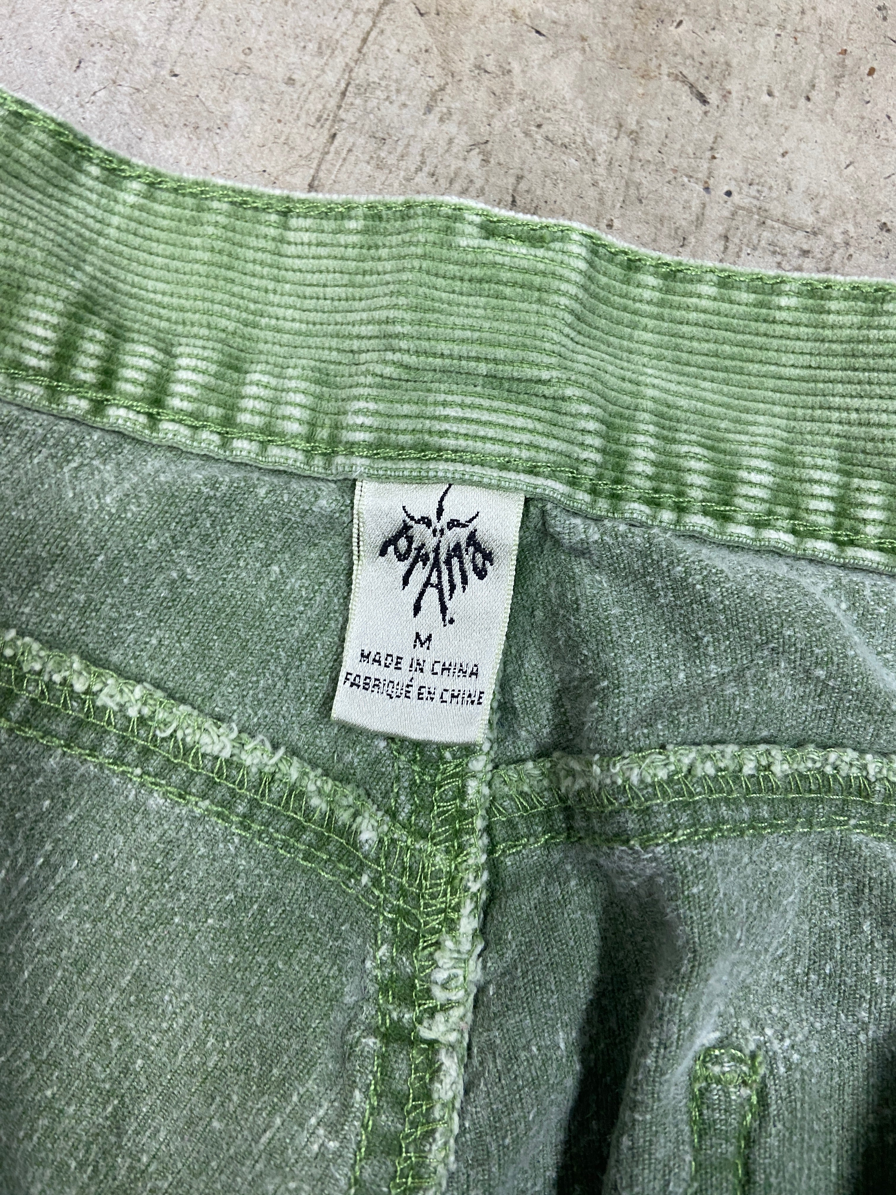 Y2K Prana Green Women's Pants Sz 32x32