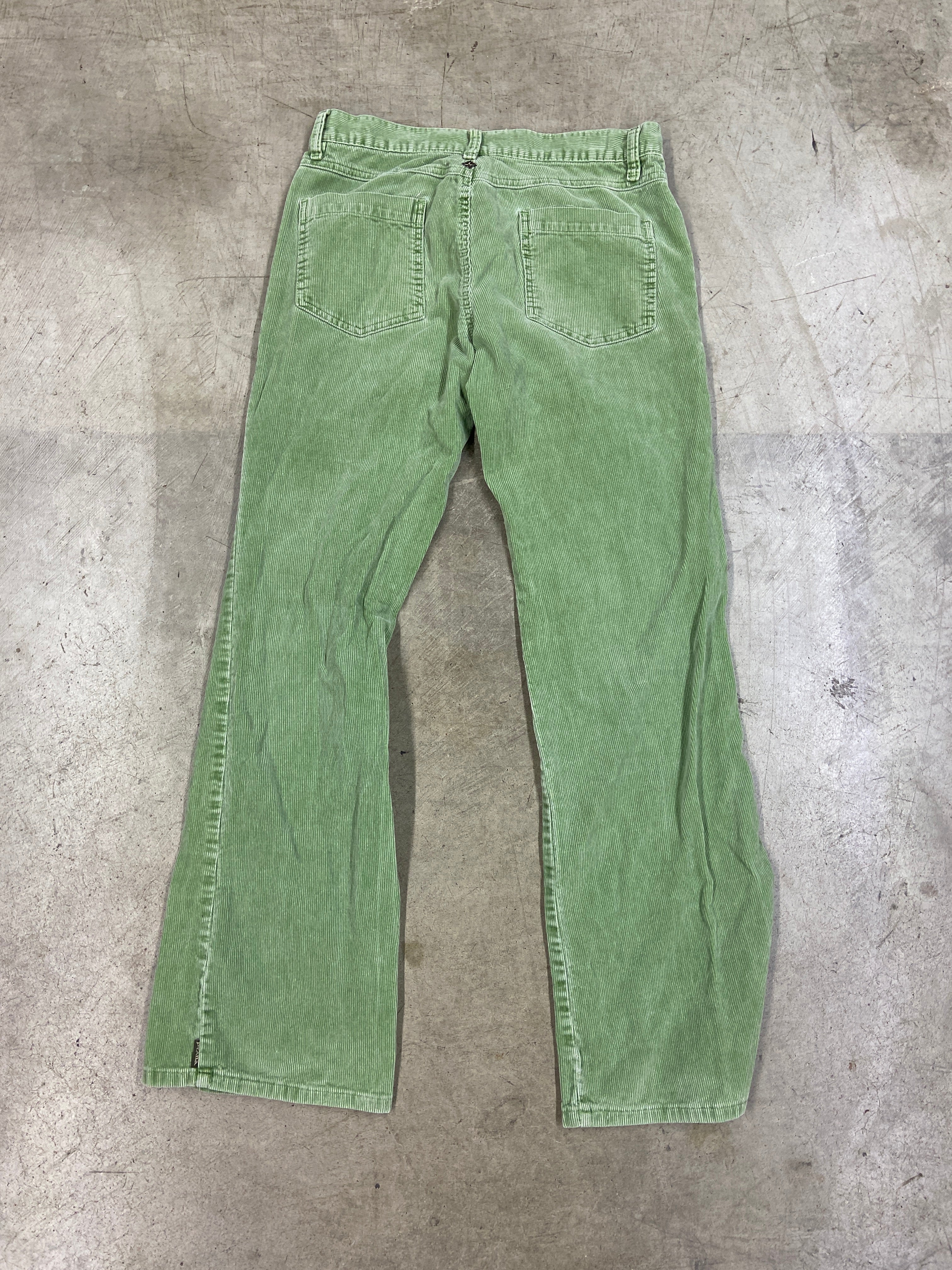 Y2K Prana Green Women's Pants Sz 32x32