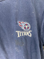 VTG Tennessee Titans Navy Logo Tee Sz M
