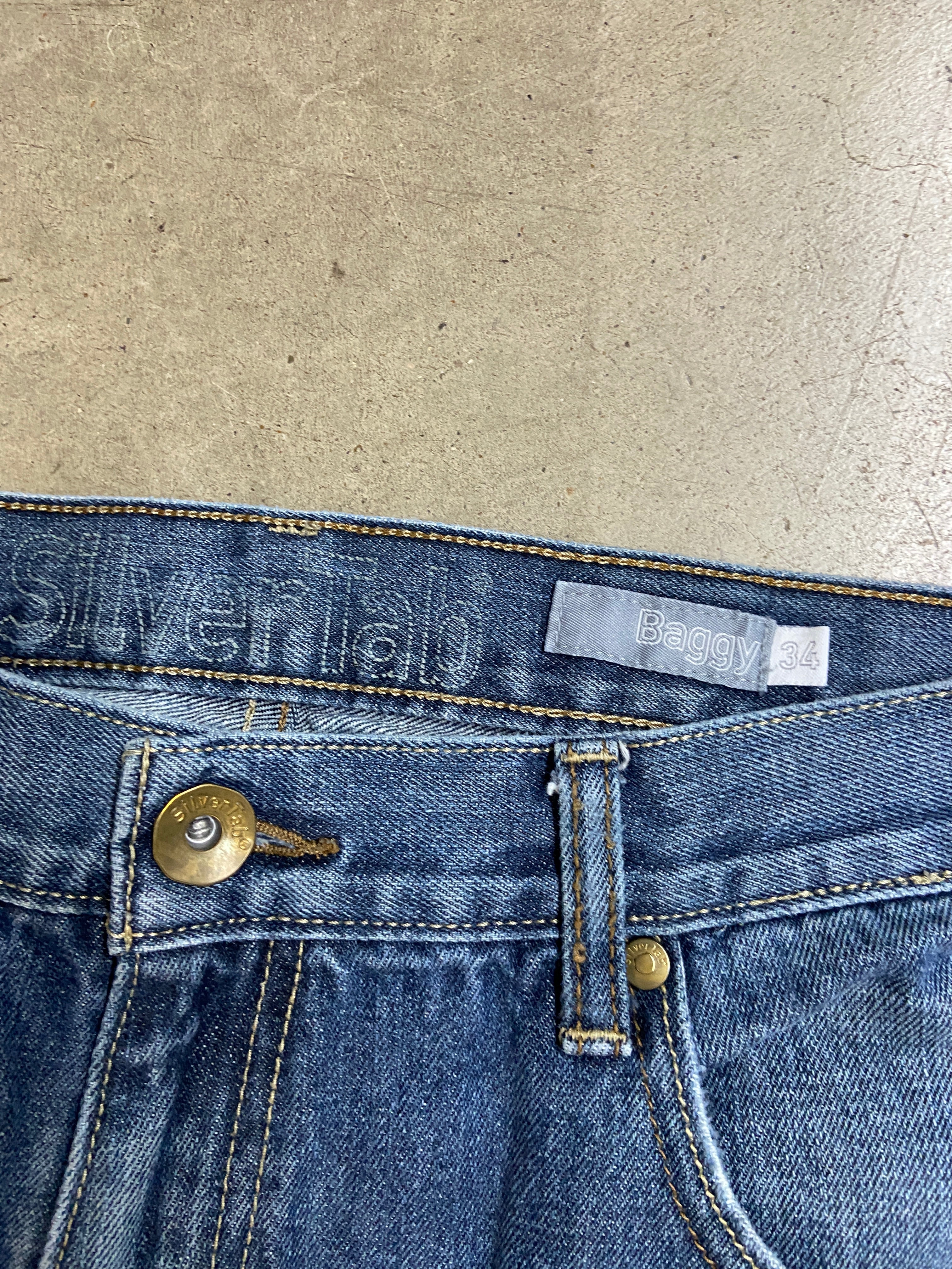 Y2K Levi's Silvertab Medium Wash Denim Jeans Sz 34x37