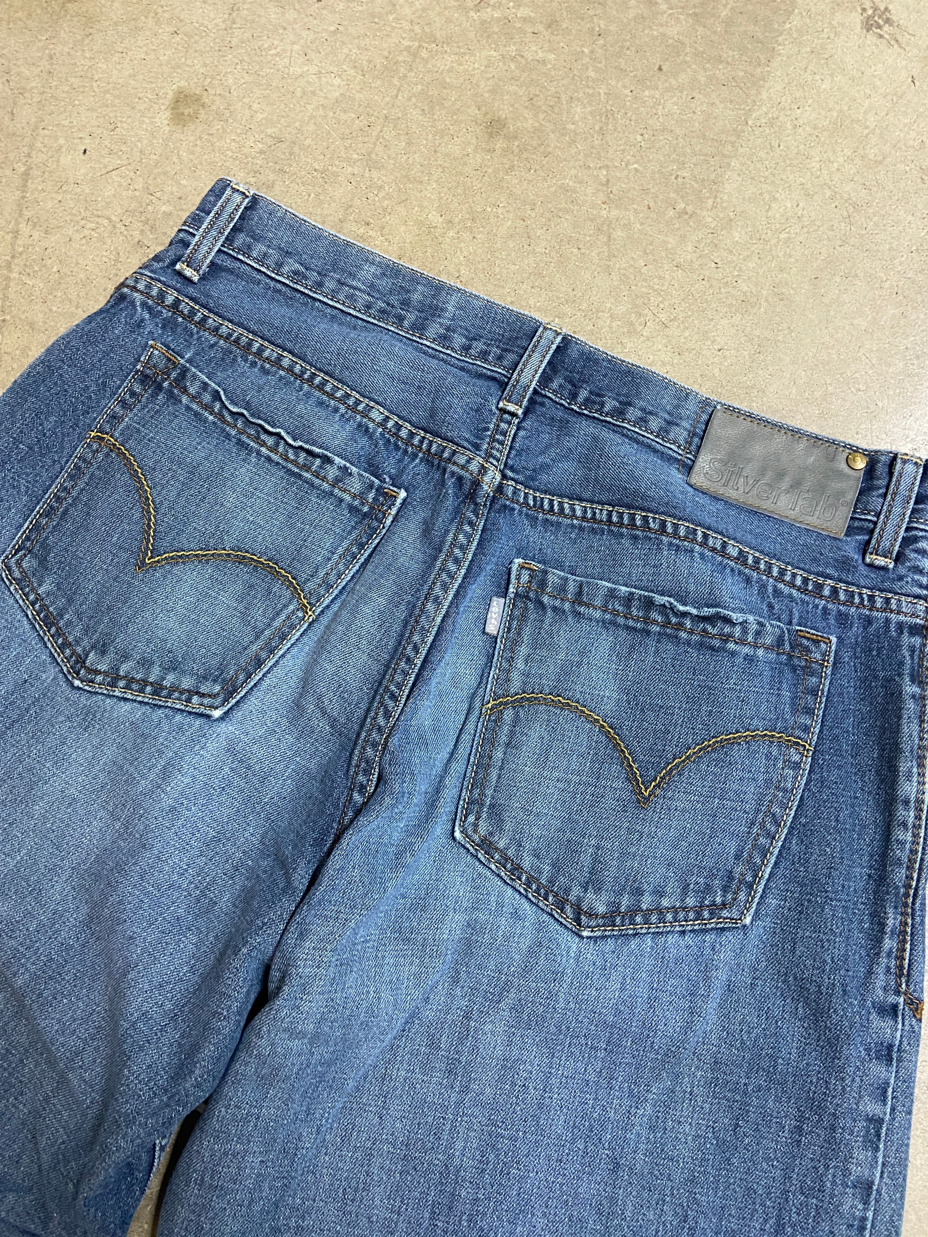 Y2K Levi's Silvertab Medium Wash Denim Jeans Sz 34x37