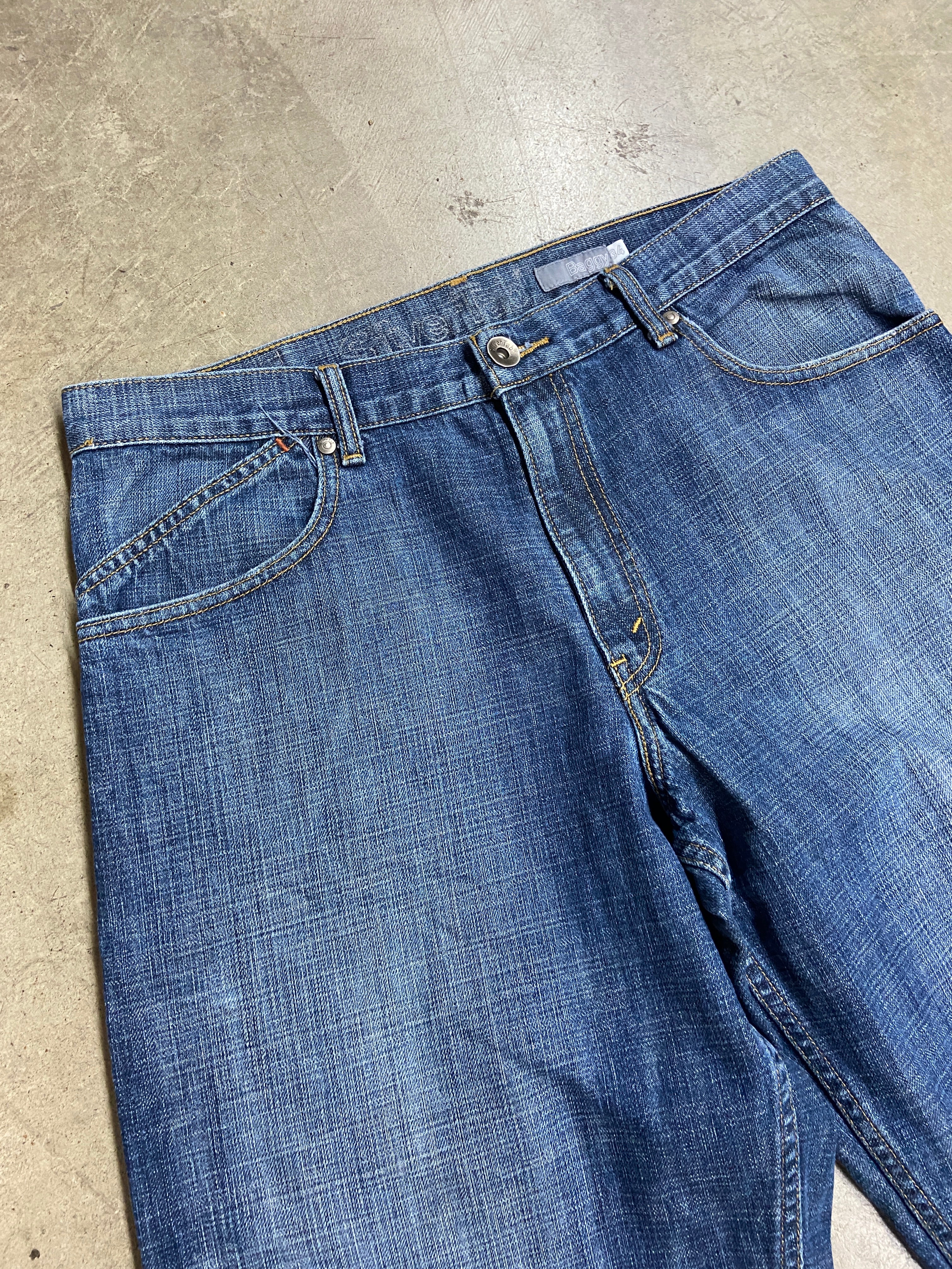 Y2K Levi's Silvertab Baggy Dark Wash Denim Jeans Sz 36x38