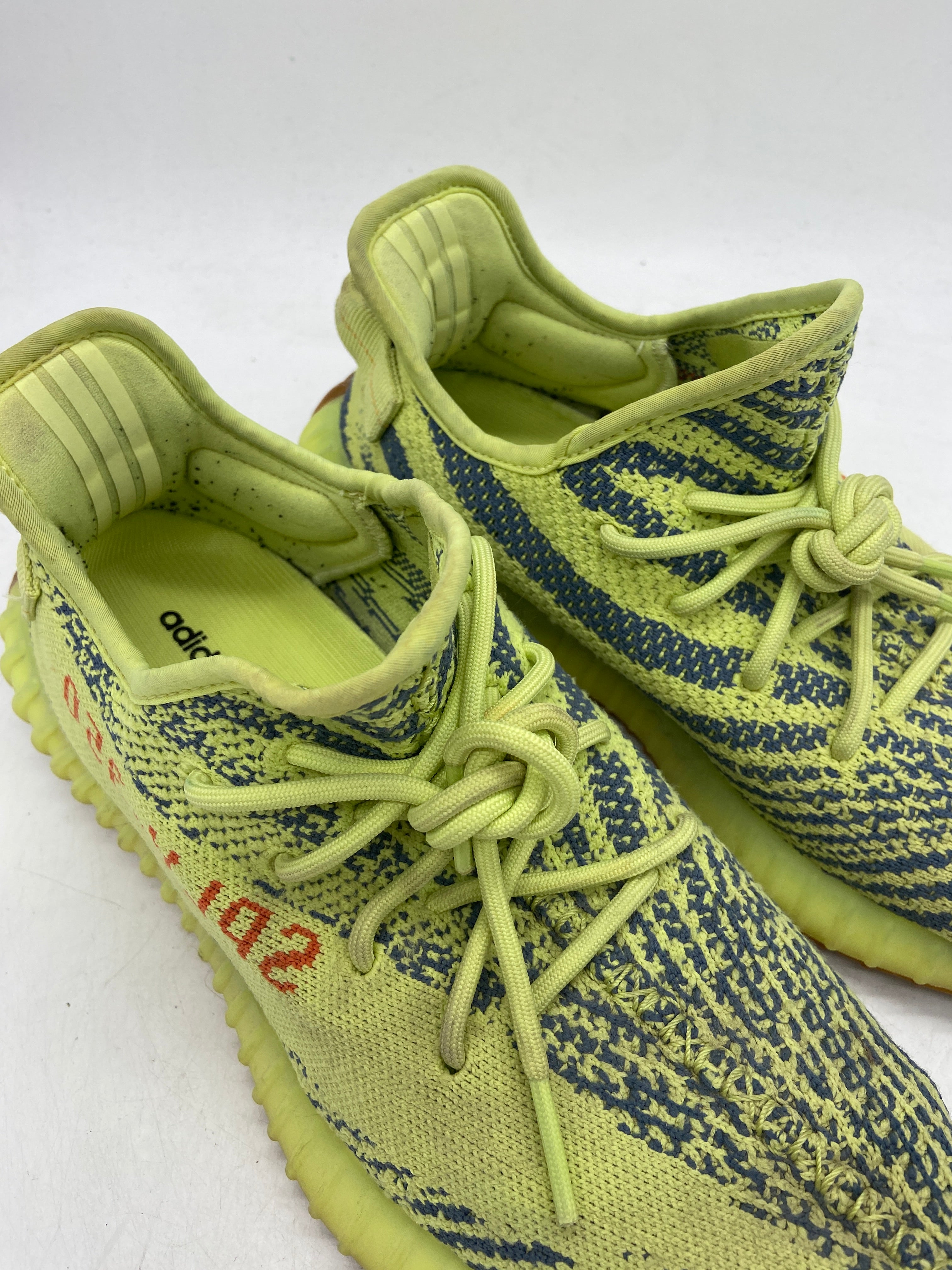 Preowned adidas Yeezy Boost 350 V2 Semi Frozen Yellow Sz 9M/10.5W