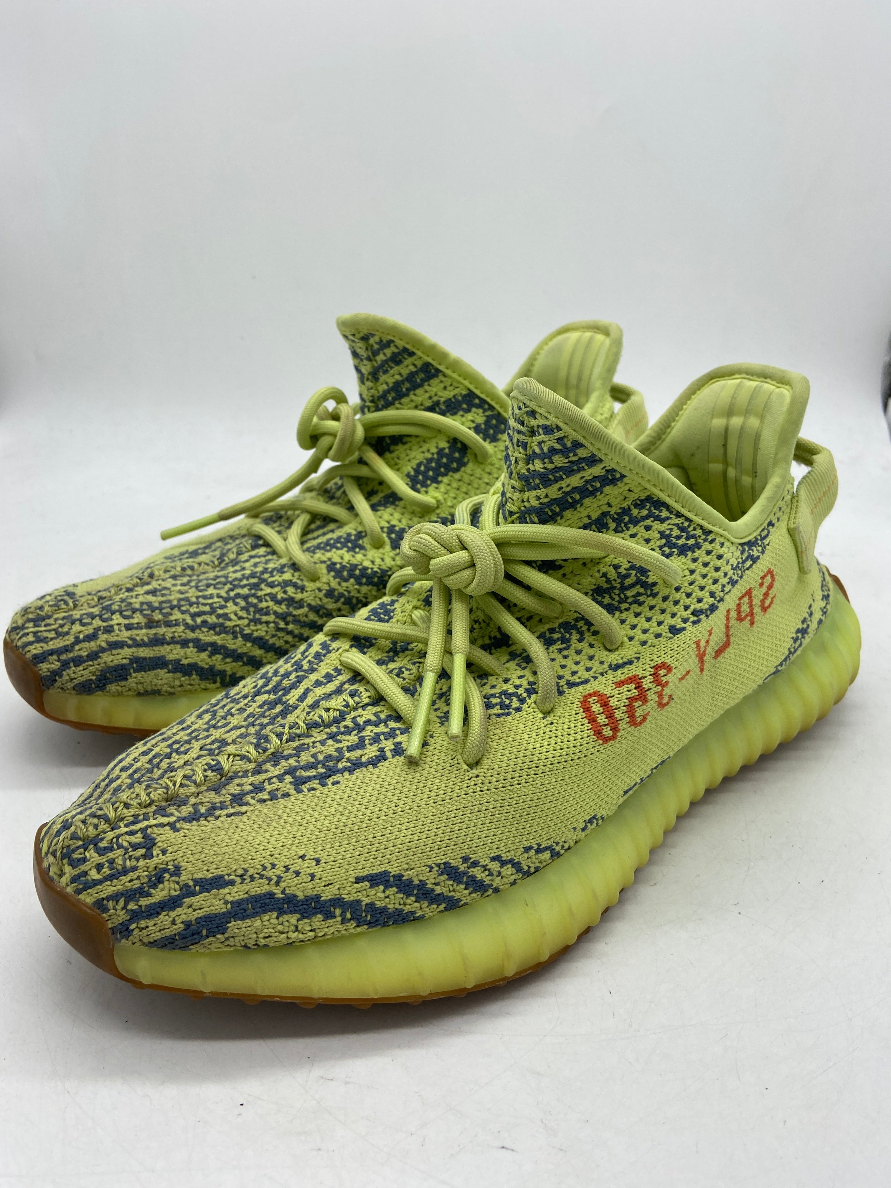 Preowned adidas Yeezy Boost 350 V2 Semi Frozen Yellow Sz 9M/10.5W