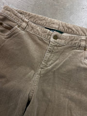 VTG Woolrich Tan Corduroy Low Rise Wmns Pants Sz 12