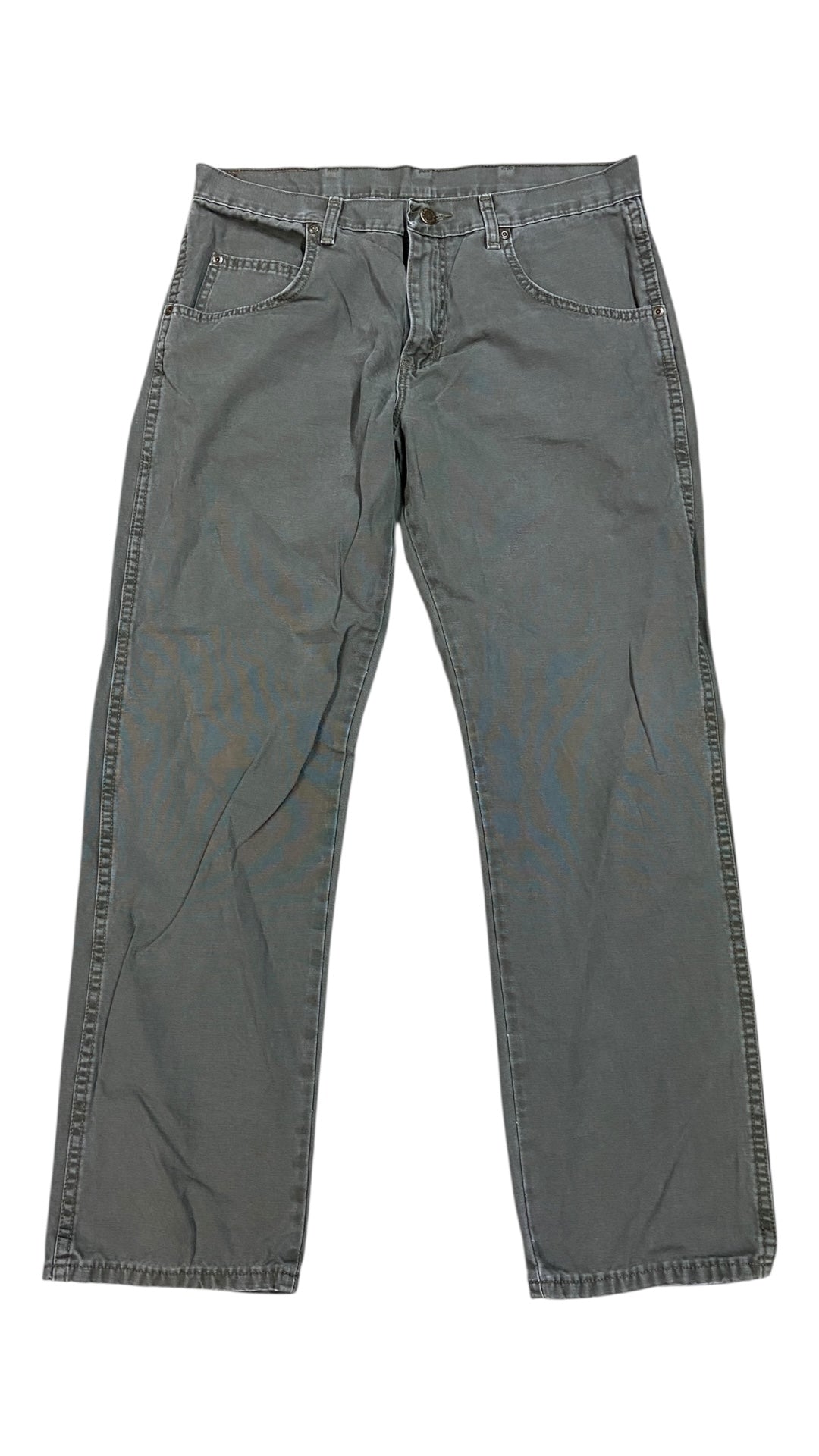 VTG Wrangler Rugged Wear Olive Pants Sz 34x30