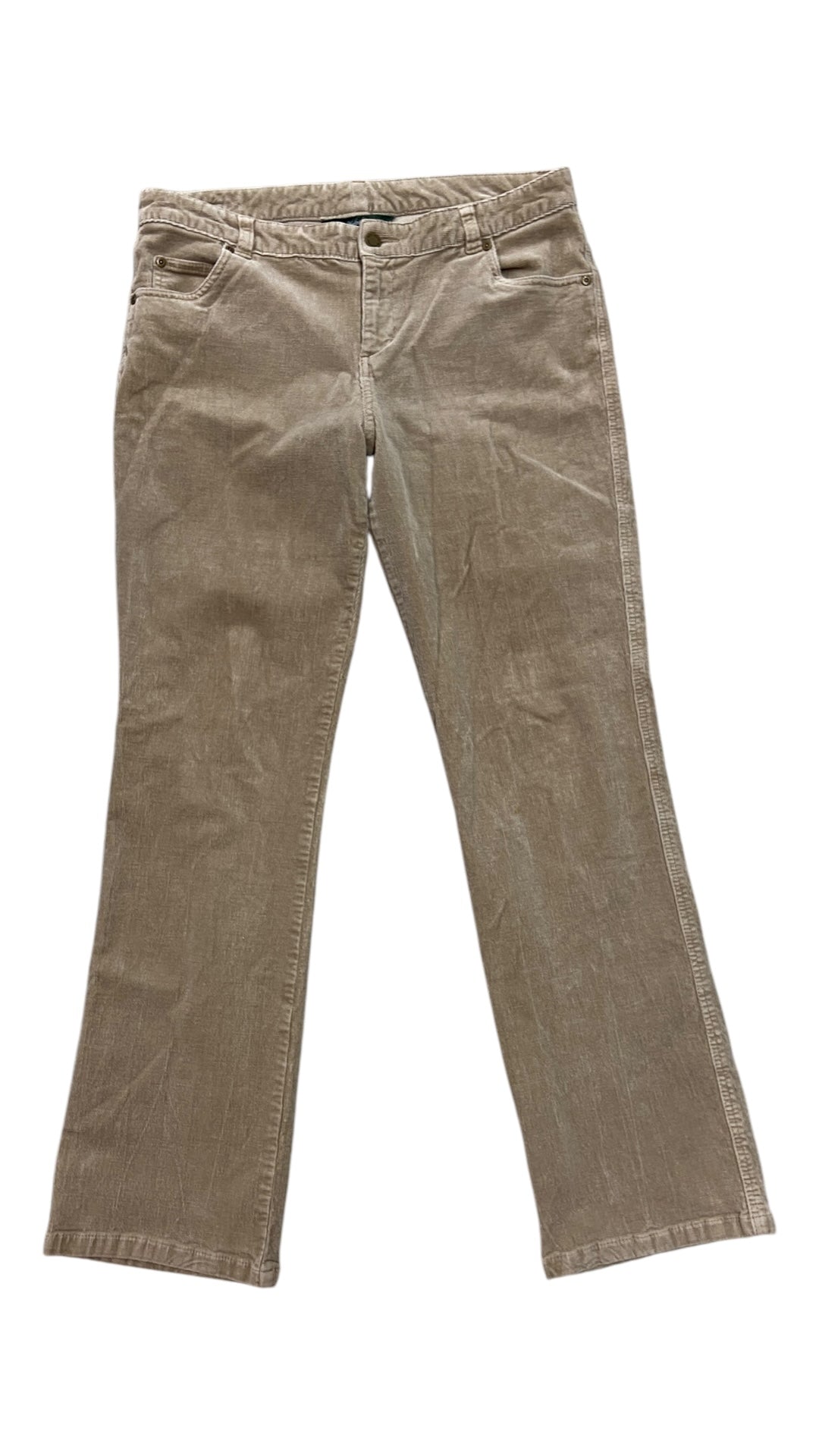 VTG Woolrich Tan Corduroy Low Rise Wmns Pants Sz 12